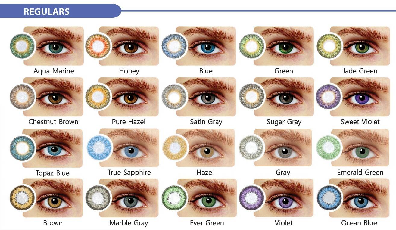 Acuvue Contact Lenses Color Chart